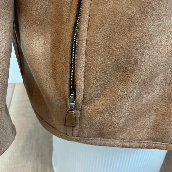 Haupt Outerwear made in Germany camel and shearling zip up inner outer pocket - Picture 5 of 15